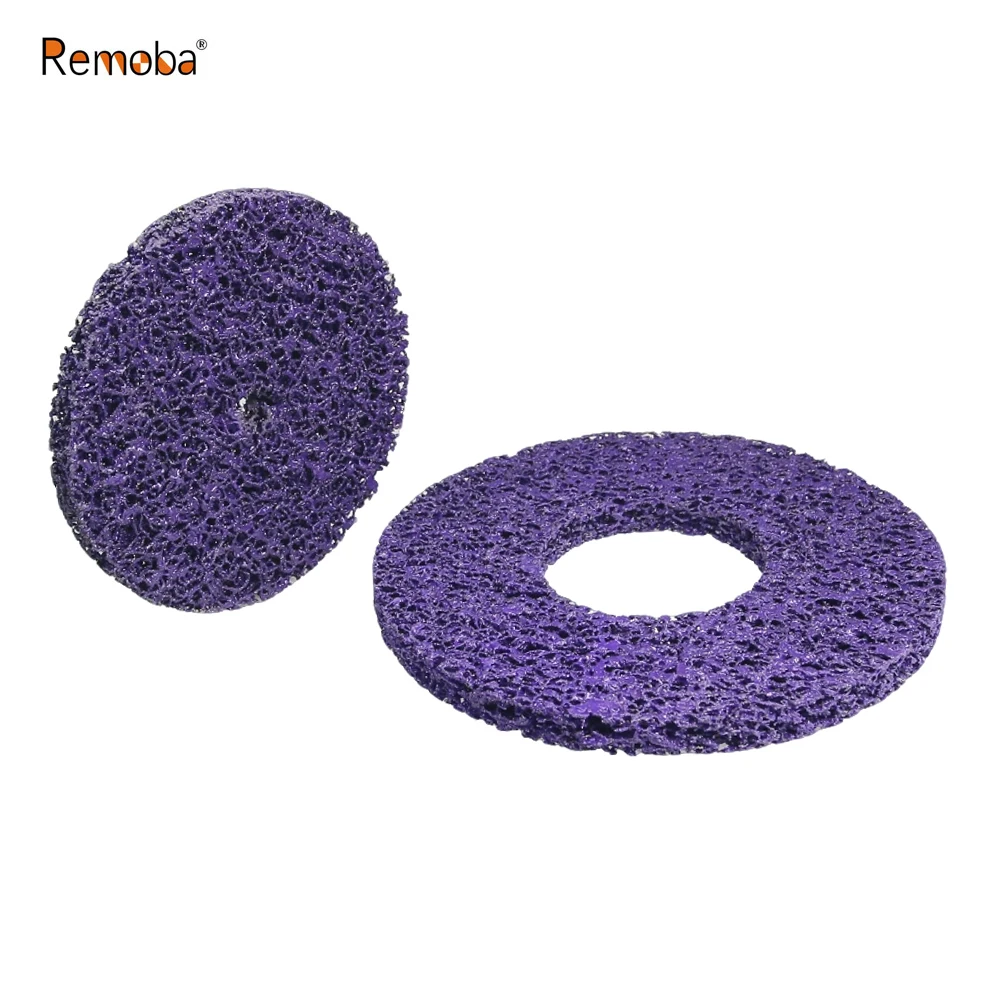 

150/200 мм фиолетовые шлифовальные круги из нейлонового волокна SiC, абразивные диски P46 для финишной обработки металла, камня и дерева