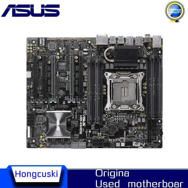 For ASUS X99-WS/IPMI LGA2011 Used original motherboard Socket LGA 2011-3 V3  DDR4 64GB X99 Desktop Motherboard