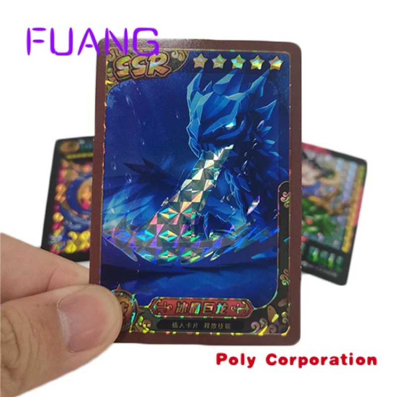 Custom  Custom Trading Card Holographic Foil Playing Card Custom Logo Design Trading Card Game