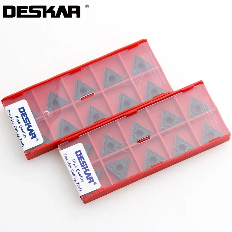

10pcs Deskar Tnmg160404 Tnmg160408 Tnmg160412 Cq Pm Tm Hq Lf9118 Turning Tools Carbide Inserts Lathe Cutter Tool