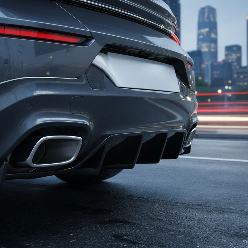 Car Rear Bumper Protector 4-Piece Set Triangle Design Universal Auto Exterior Accessories  Durable and Scratch-Resistant