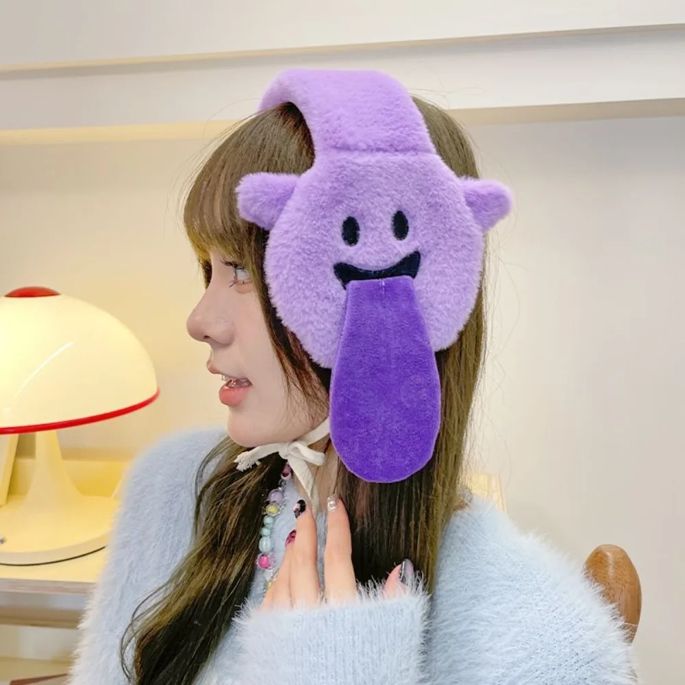 Kawaii Cartoon Ghost Plush Earmuffs Warm Thickened Funny Ear Protection Ear Warmer Earflap Couple Halloween Gifts Women