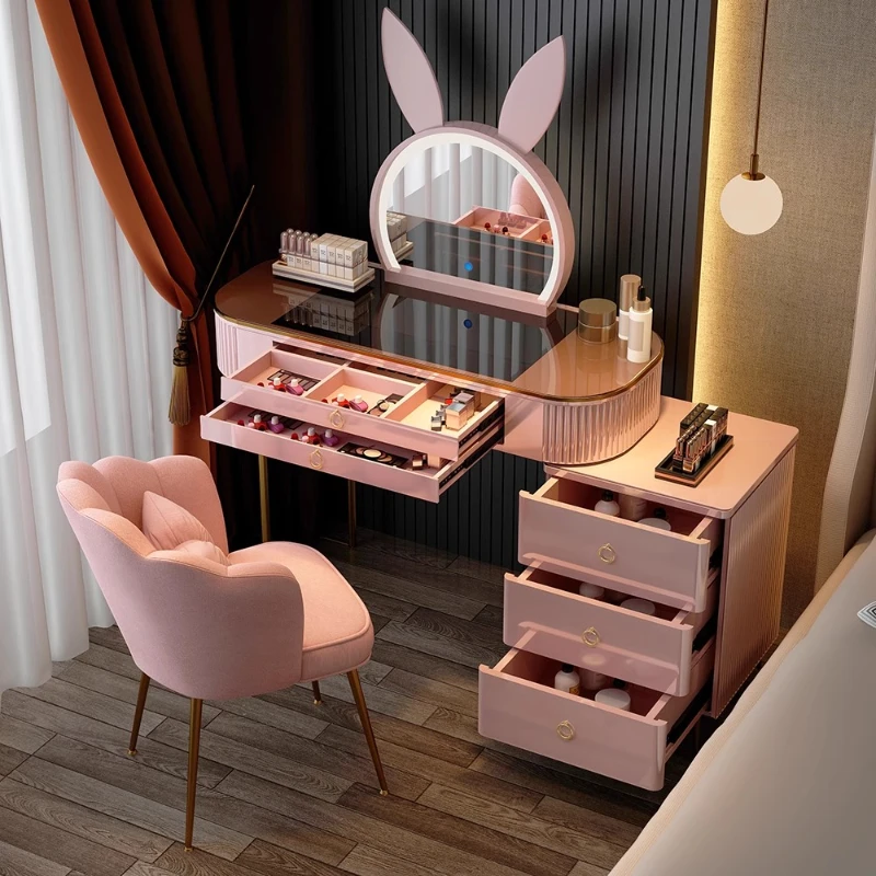 

Modern Storage Dressing Table Glossy Luxury Clothing White Dressing Table Clearance Europa Postazione Makeup Furniture Bedroom