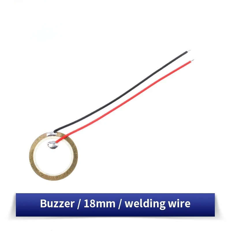 5/10/20 Buah Buzzer Piezoelektrik Piezo Keramik Pelat Wafer Elemen Piezo Diameter 12MM 15MM 18MM 20MM 27MM 35MM 50MM dengan Kawat