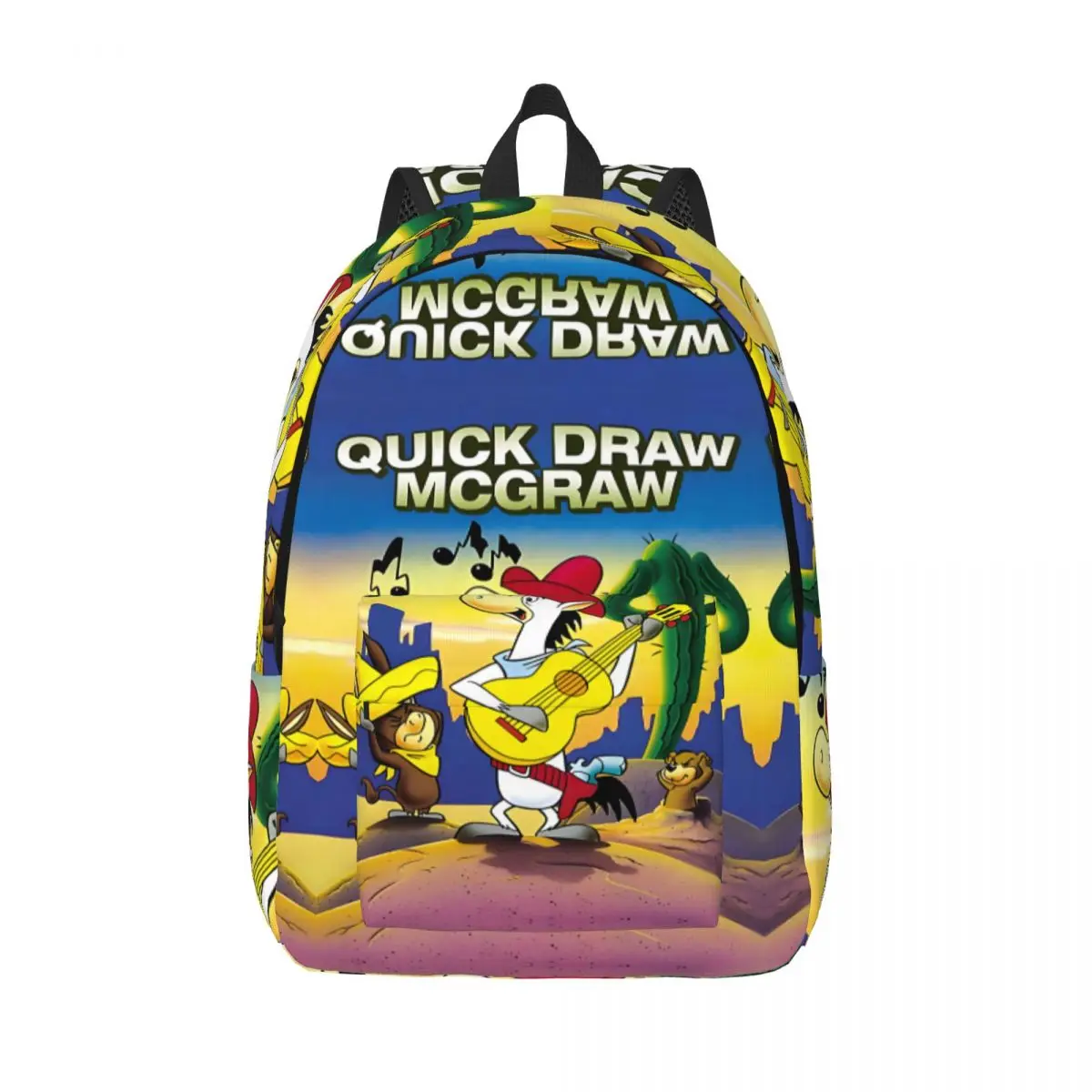 Birthday Gift Guitar Large Capacity College Bag Q-Quick Draw McGraw Show Daily College Student Daypack High School