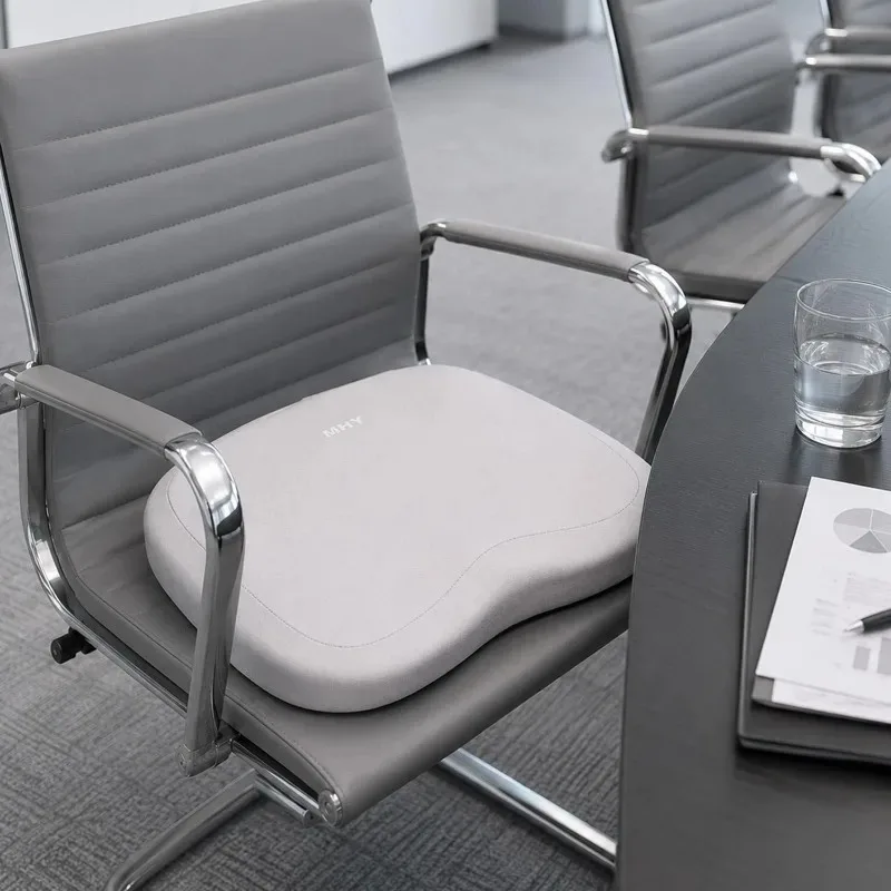Ergonomic Memory Foam Seat Cushion Chair Pad for Office Car Home Travel Pressure Relief Breathable Cover Non Slip Square Cushion