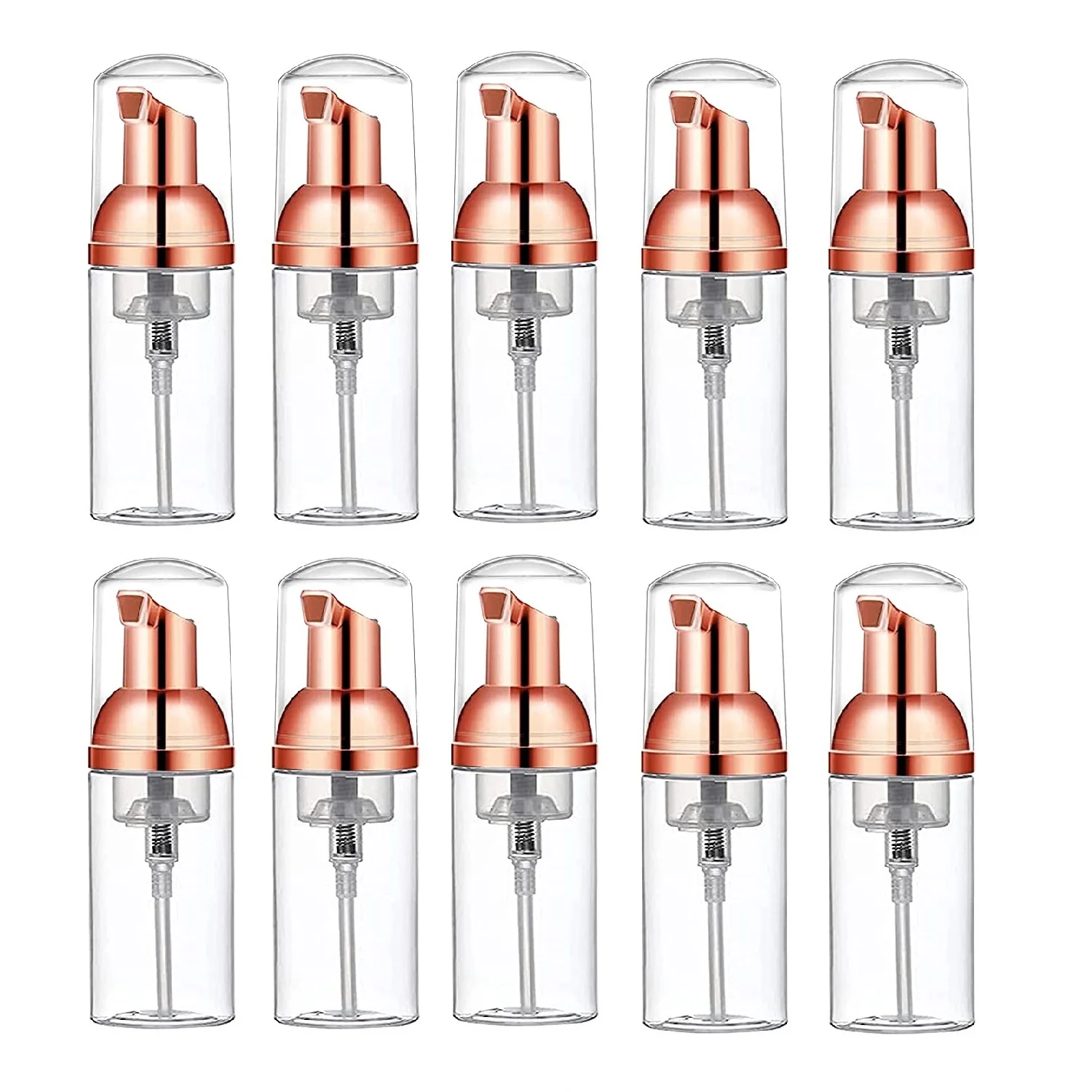 

100Pcs 30ml 60ml Plastic Pump Foam Dispenser Bottles for Refillable Travel Hand Soap Foaming Shampoo Castile Cleaning