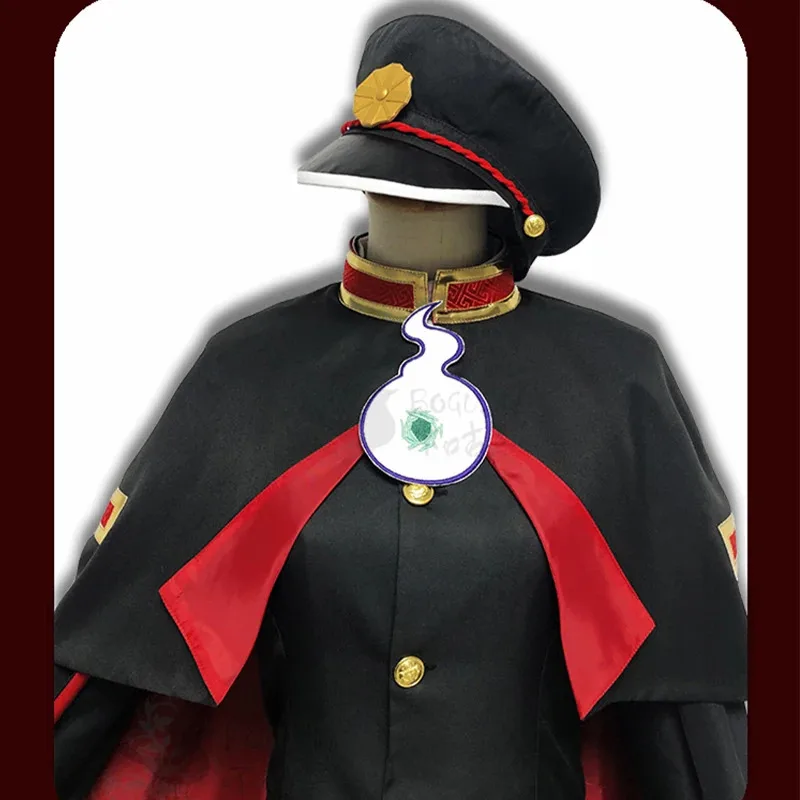 qq38 أنيمي Hanako كون تأثيري حلي مجموعة كاملة دعوى موحدة قميص عباءة شعر مستعار الرجال كيب قبعة لجميع القديسين كرنفال لعب الأدوار الطرف