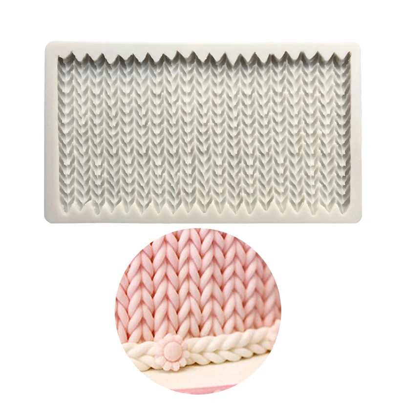 Knitted Sweater Silicone Sugarcraft Mold Cupcake Baking Fondant Cake Decorating Tools