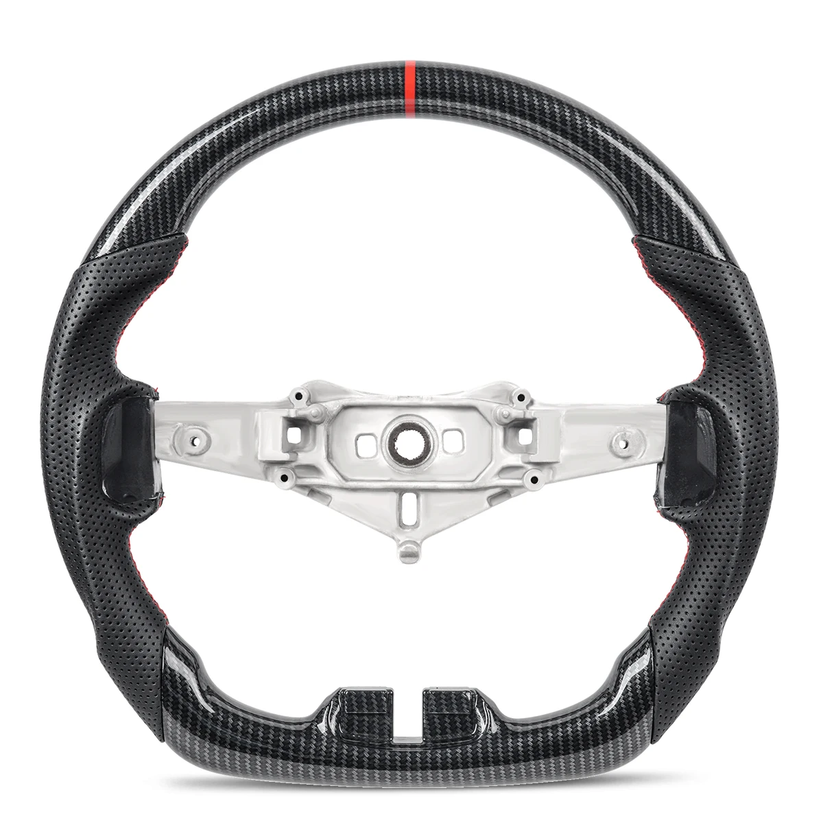 

Hydro Print Carbon Fiber Steering Wheel For Jeep Wrangler JK JL 2011-2017 Perforated Leather Car Racing Wheel