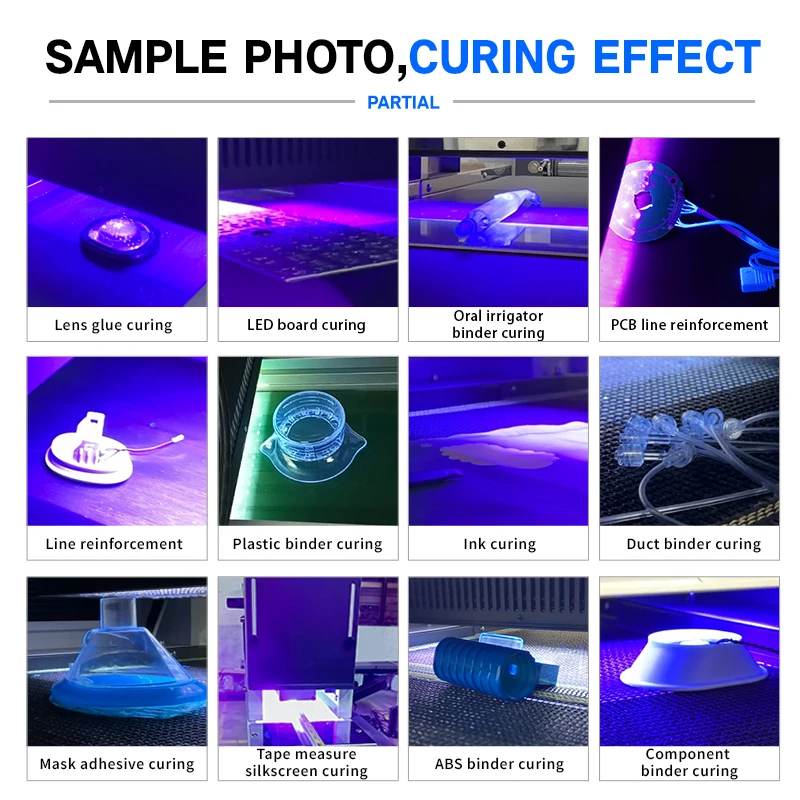 UV LED Irradiation System 365nm  Ultraviolet Lamp Oven Shadowless Photosensitive UV Adhesive Bonding Curing Machine