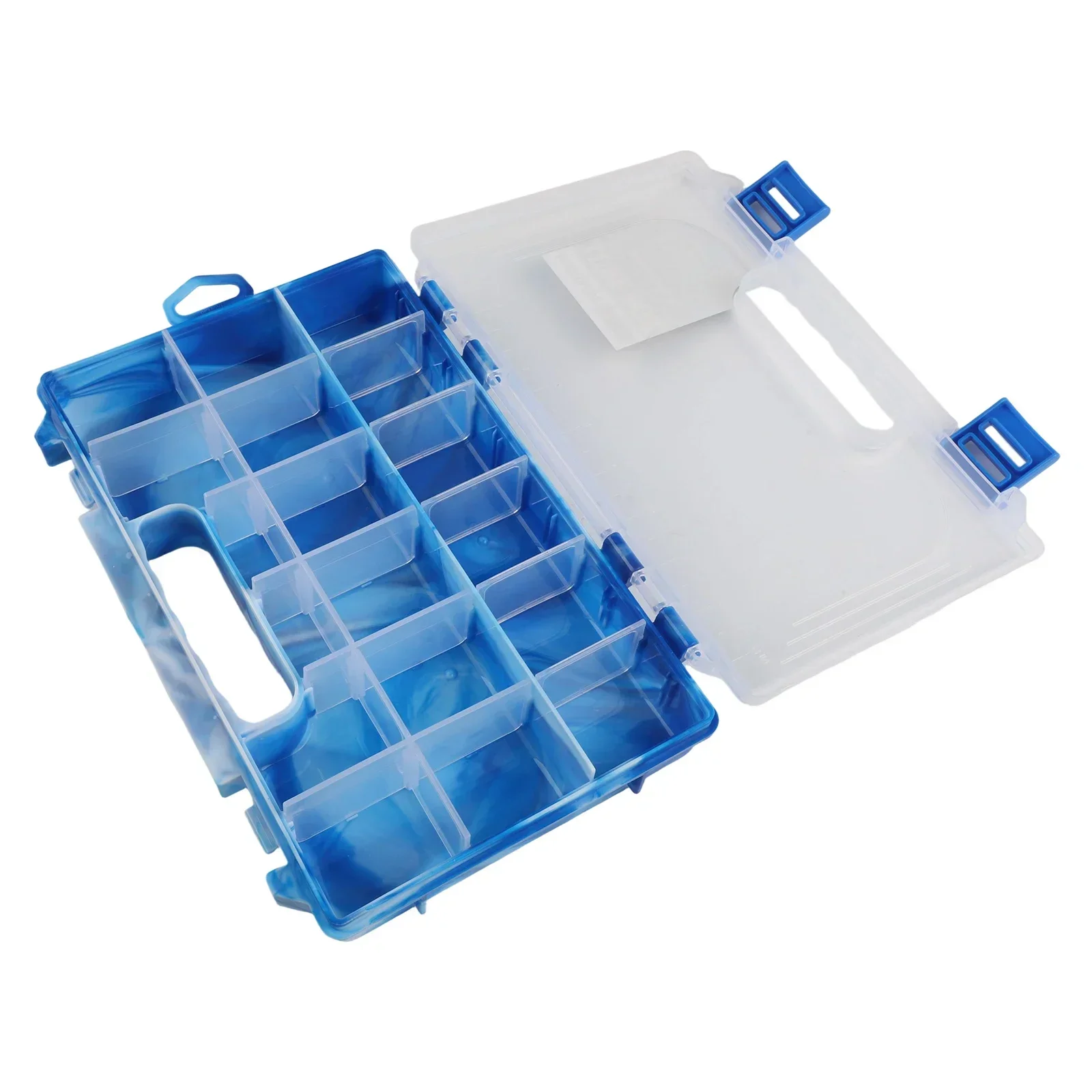 

Органайзер с отделениями, рыболовный ящик, рыбалка, удобная ручка для переноски, легкий дизайн, несколько отделений для рыболовного снаряжения