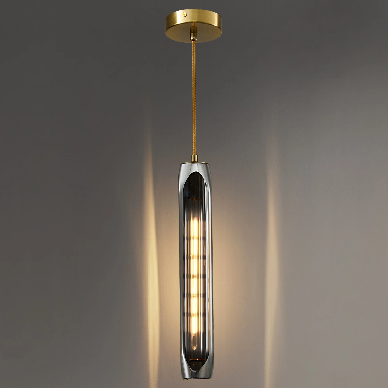 

Nordic Crystal Pendant Light for Living Room Kitchen Island Modern Black Chandelier Hanging Light Indoor Bedside Pendant Lamp