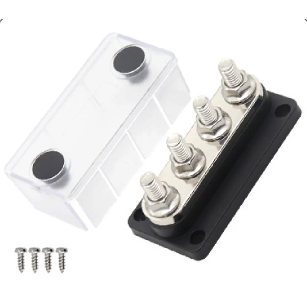 Battery Terminal Block 102*50*68mm 600A Distribution Block Adapt To Harsh Environments For Solar Installations