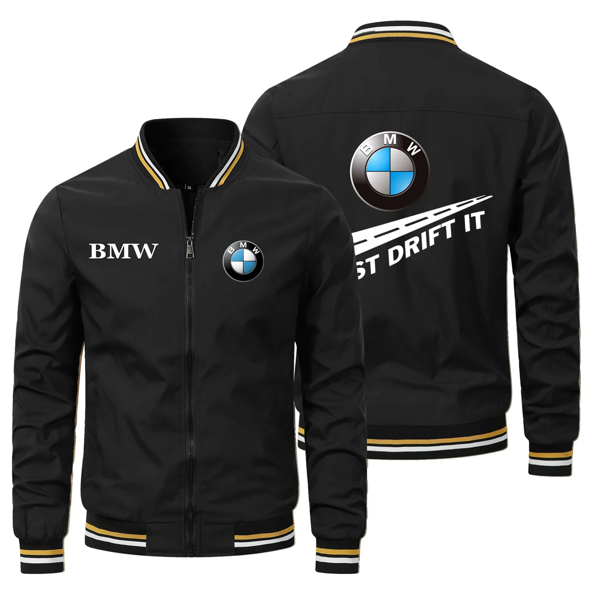 New Jacket V-neck BMW Logo Printed Men's Jacket Men's Mature And Comfortable Outdoor Jacket Motorcycle Business BMWmen's jacket