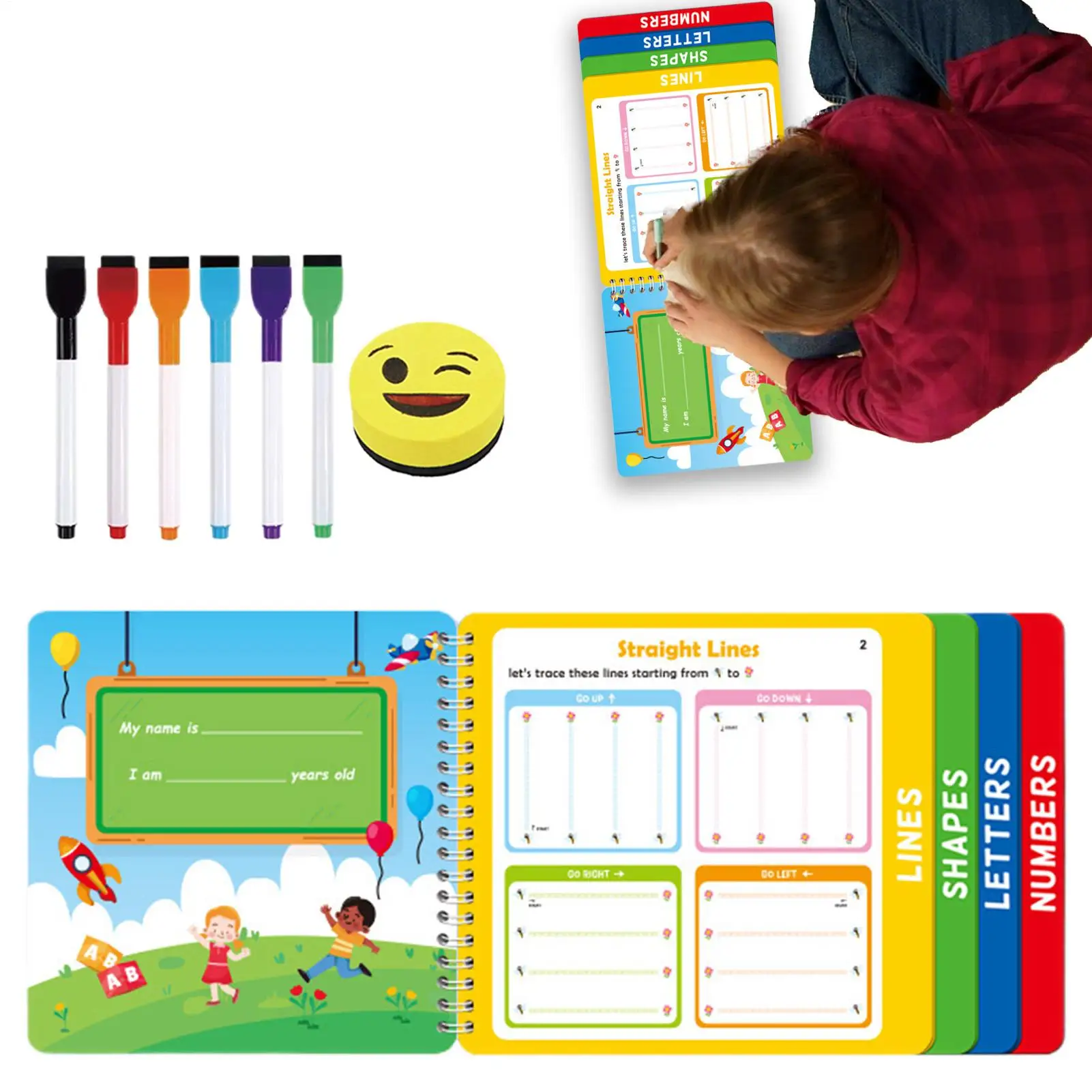 

Alphabet Tracing Book Preschool Letter Tracing Workbook Handwriting Workbook Educational Learning Toys for Classroom School