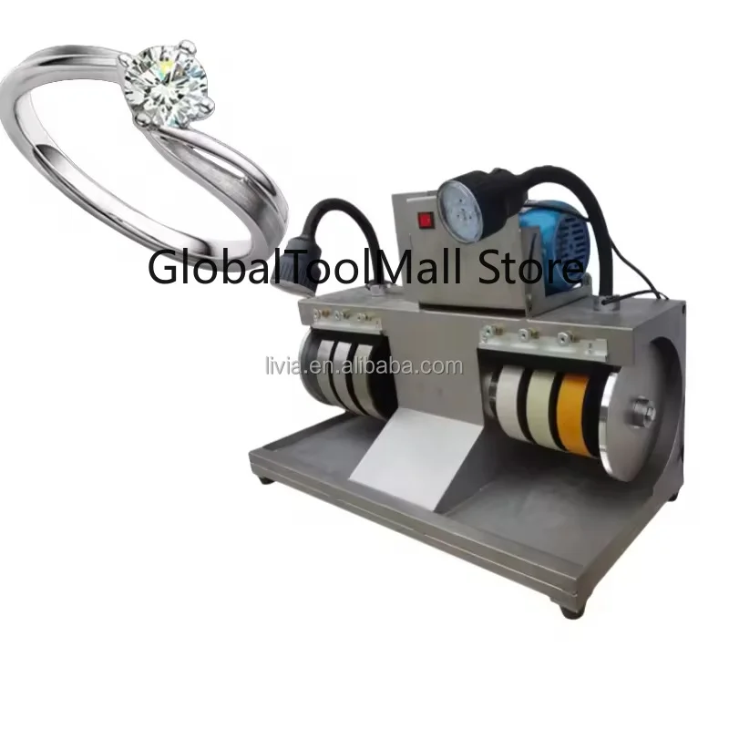 Lapidary Polishing Gemstone Cabbing Machine with Stainless Steel Core Motor and Bearing Essential Jewelry Making Equipment