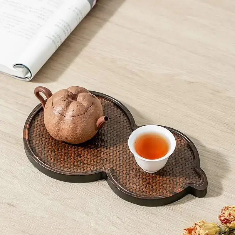 Song Xi Heavy Bamboo Tea Table Bamboo Mat Saucer Zen Pot Tray Household Small Tea Tray Tea Set Bamboo Tray