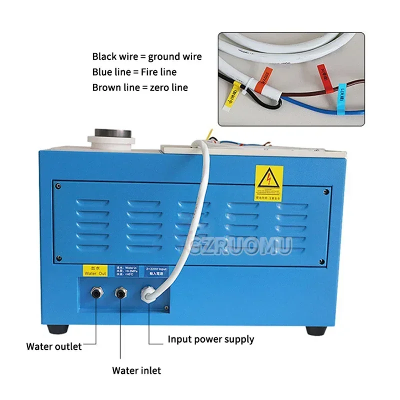5KW Digital Heating Capacity Refining Precious Metal Silver 1450°C Gold Melting Furnace Machine Jewelry Casting Tool