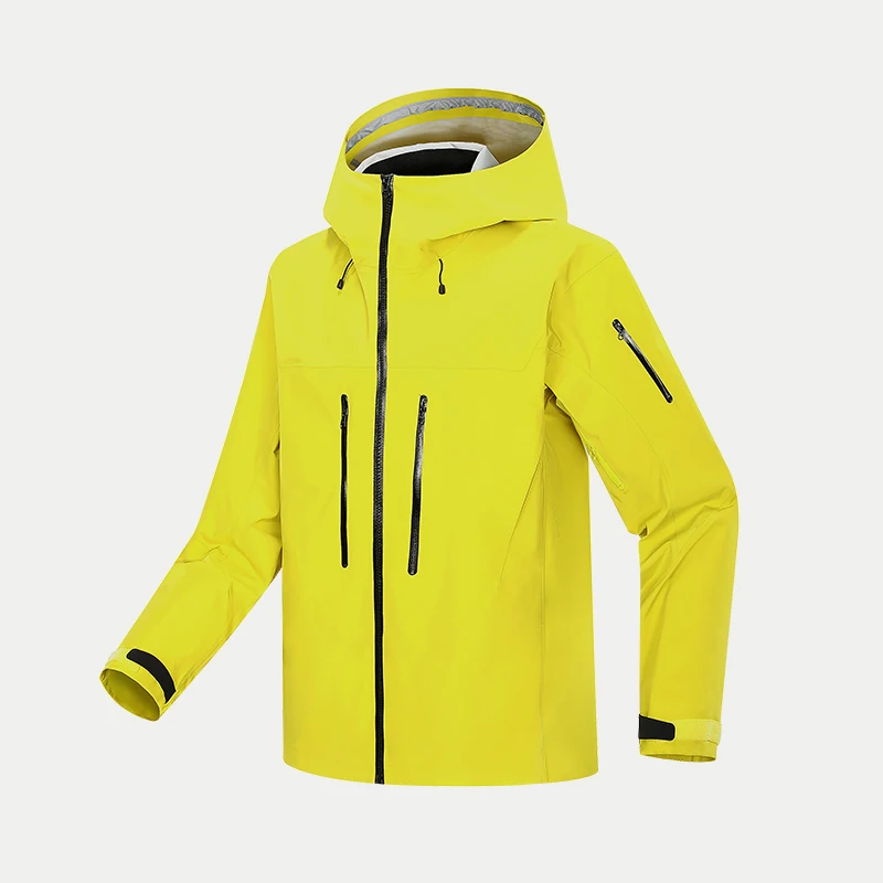 

Ski Jackets For Men Women Hard Shell Waterproof Jacket Windproof Windbreaker Yellow Jacket For Sports Mountaineering