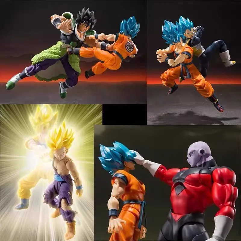

Коллекционные фигурки SHF Dragon Ball Super Saiyan Goku и Vegeta: суперподвижные модели для декора рабочего стола и подарков