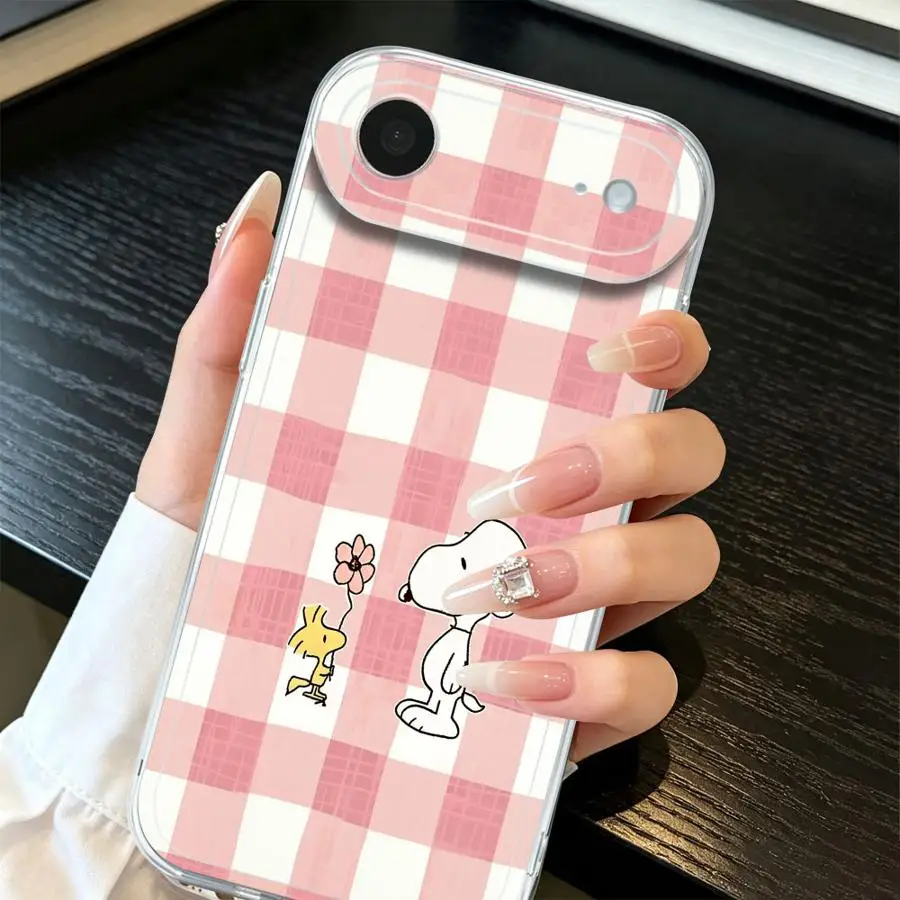 Soft Phone Cover Case for iPhone 17 Pro Max 11 Pro Air 13 17e XS Max XR 16Pro 15 12 Mini 14 Plus Cartoon Snoopies Cute view 6