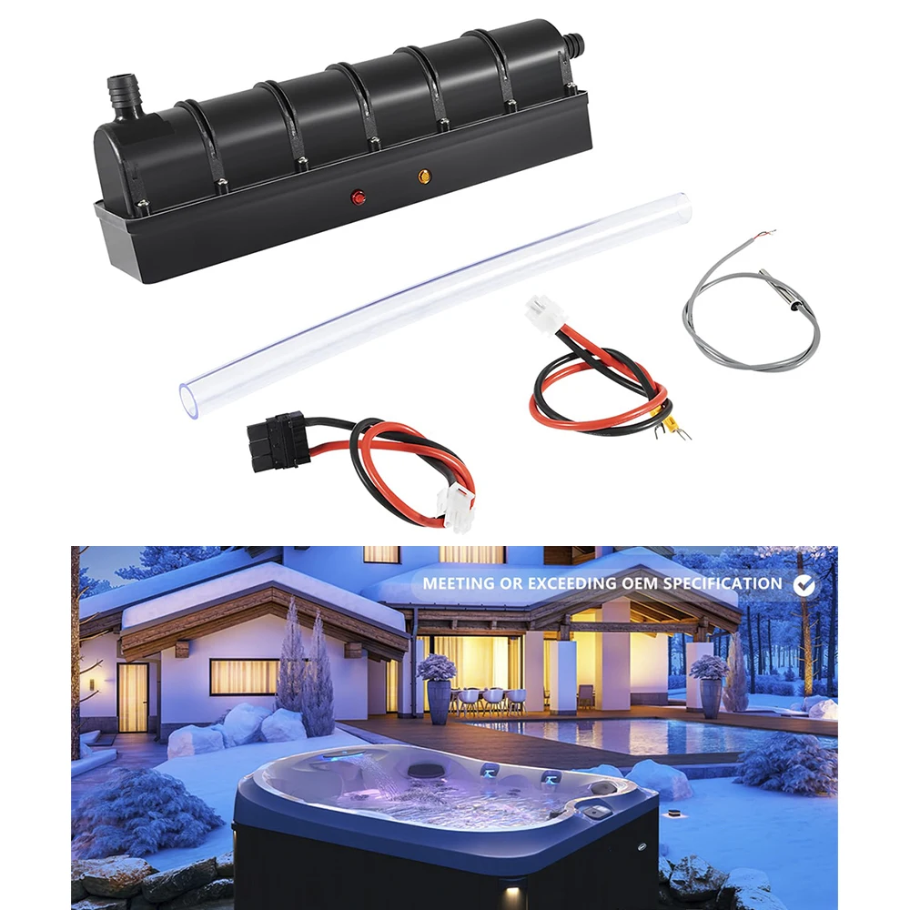 Smart Low-Flow Heater Replacement for Sundance/Jacuzzi Spa Hot Tub 6500-310/6500-301 5.5kW 240V 60HZ Hi-Limit Sensor 6600-168