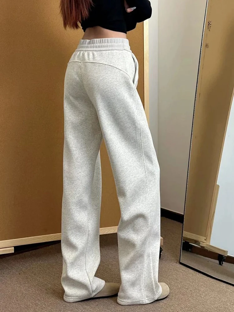 

Мужские спортивные брюки American Sle с широкими штанинами, повседневные, осенне-зимние, плотные, деконструированные, прямые, свободные, в пол