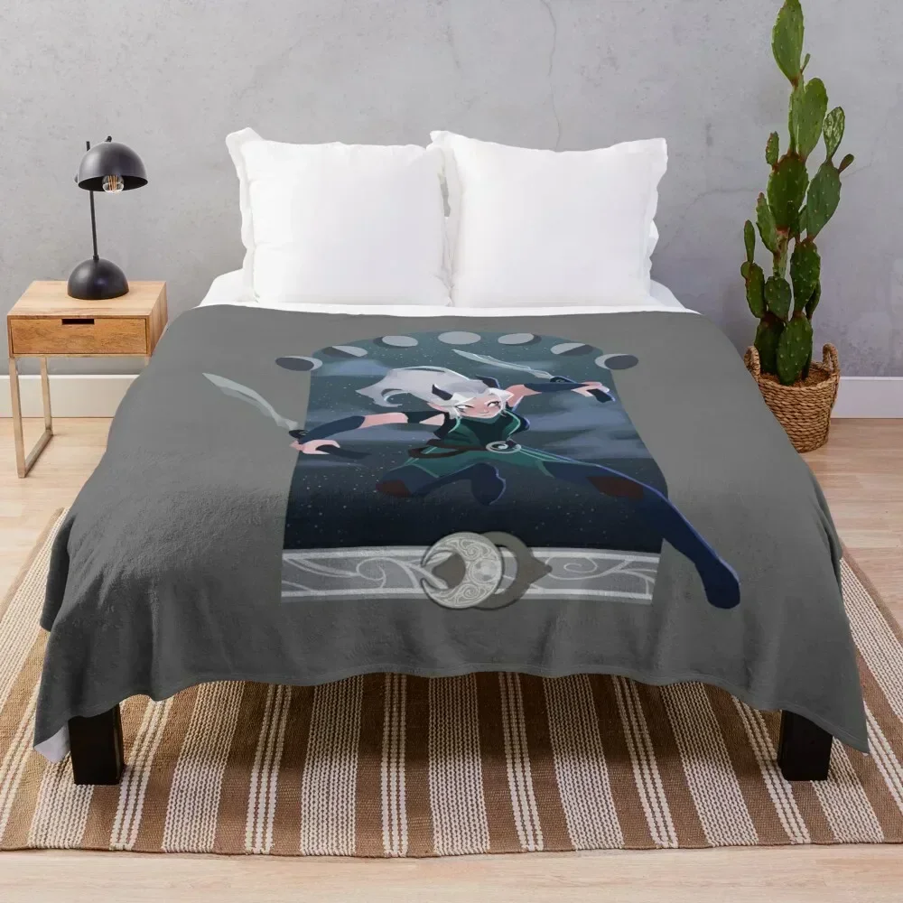 

Rayla. Moonshadow fighter Throw Blanket Hairys Comforter Blankets