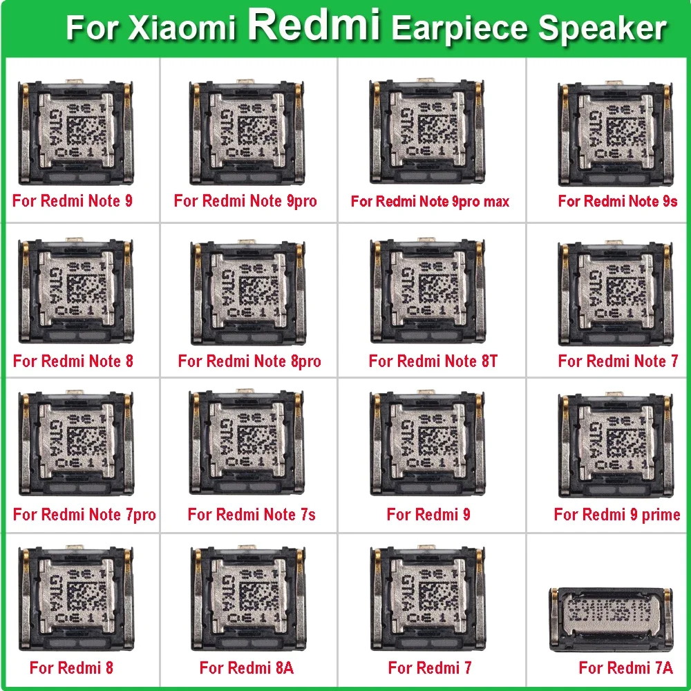 

Pop 2Pcs Top Ear Speaker Receiver For Xiaomi Redmi 7 8 9 Pro 7A 8A Note 7 8 9 Pro Max Prime 7S 9S 8T Earpiece Speaker Repair Par