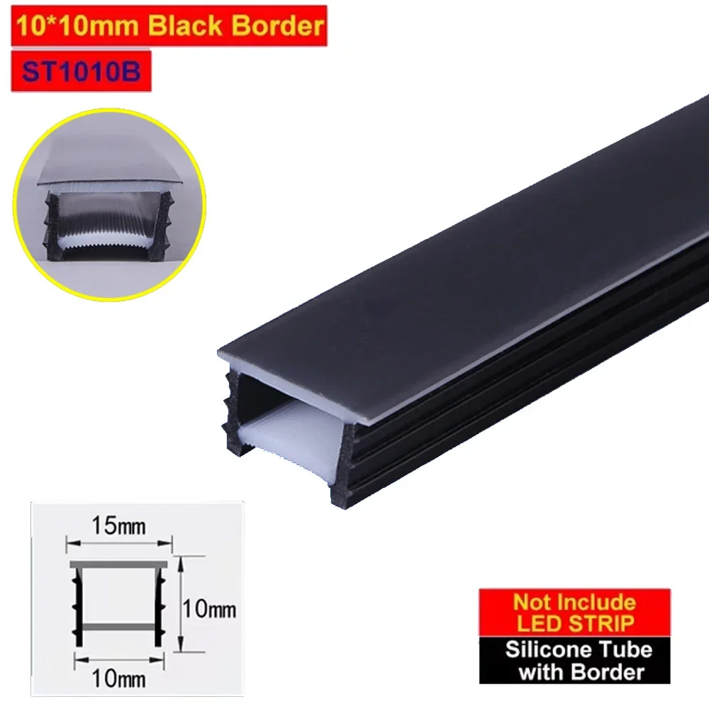 5m 10m Flexibele verzonken LED-siliconenbuis Licht Kanaalhouder Waterdicht Knipbaar Gemakkelijk te installeren Binnendecoratie DIY Speciaal gevormd