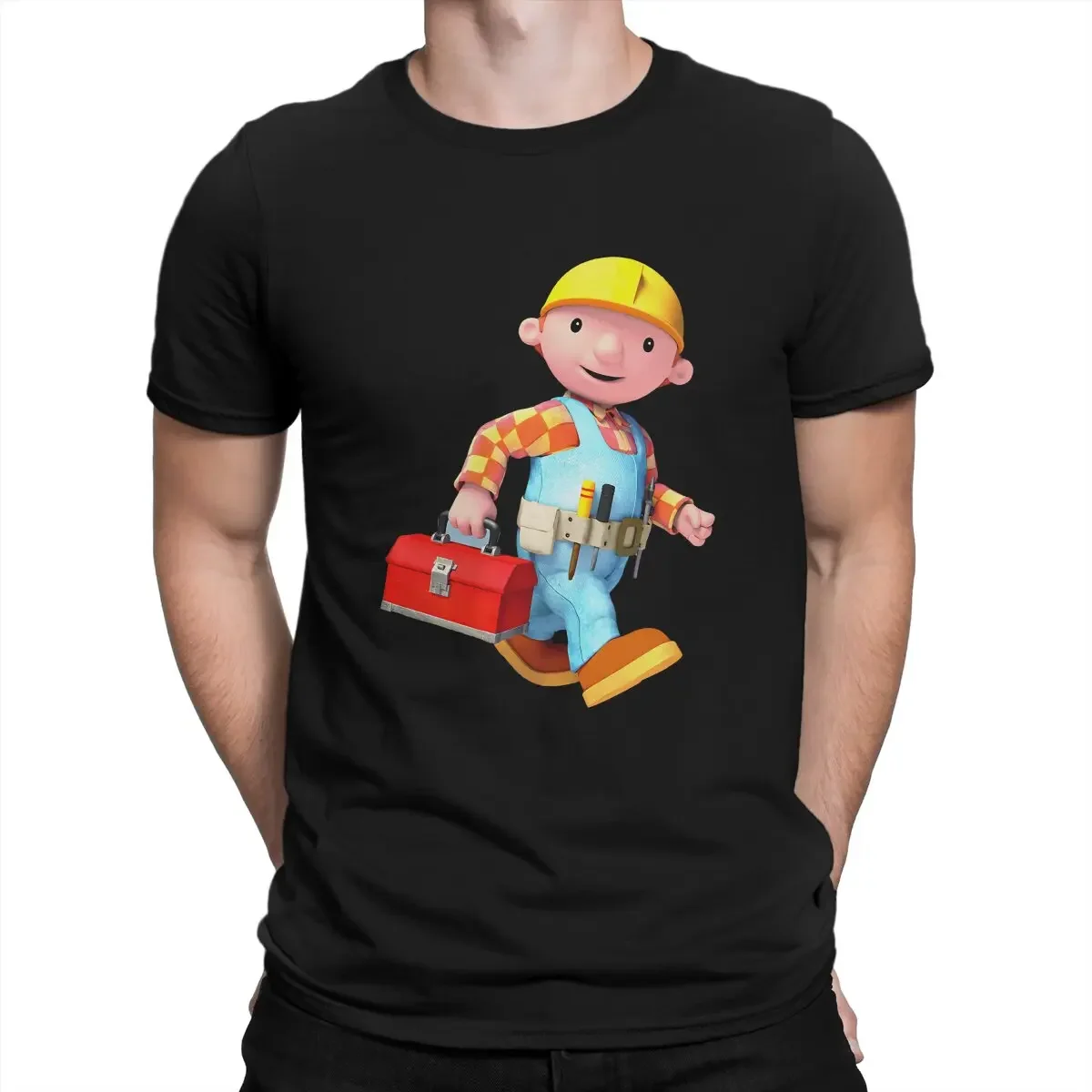 Go Hip Hop TShirt Bob The Builder Engineering Cartoon Casual T Shirt Summer Stuff For Adult