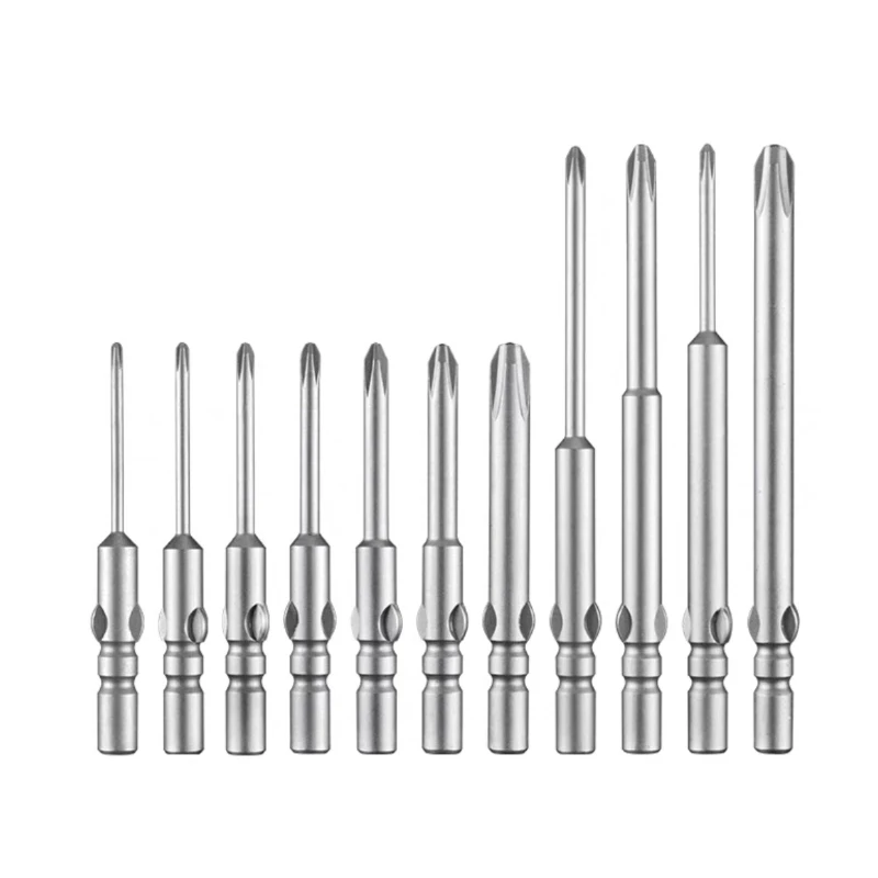 Alloy Steel 800 Electric Screwdriver Bits Cross 800 PH0 PH1 PH2 with Powerful Magnet Ideal for Various Screwdriving Tasks