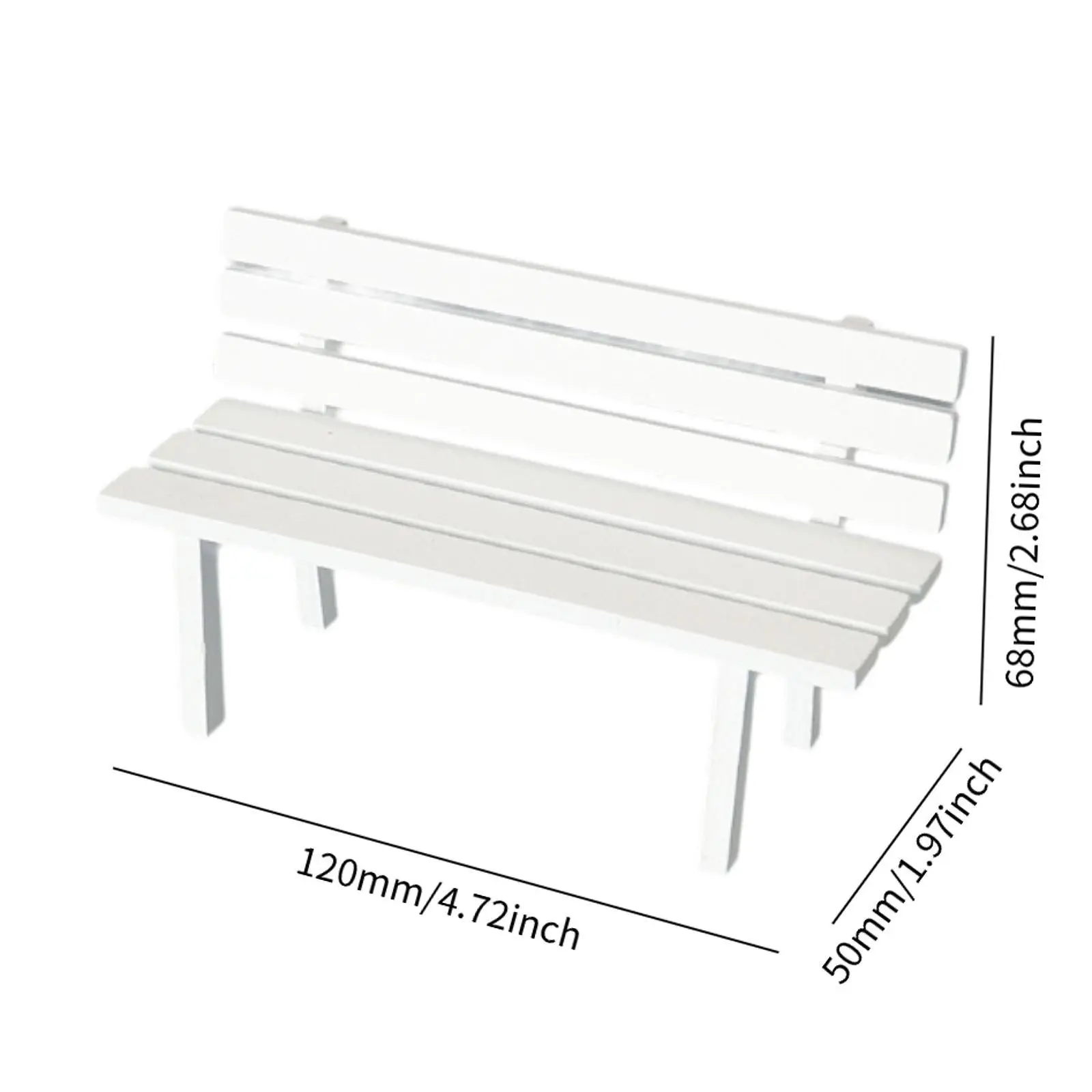 Banc de jardin Miniature, meubles miniatures, Mini banc en bois réaliste pour cadeau, aménagement de scène de vie, décorations de paysage