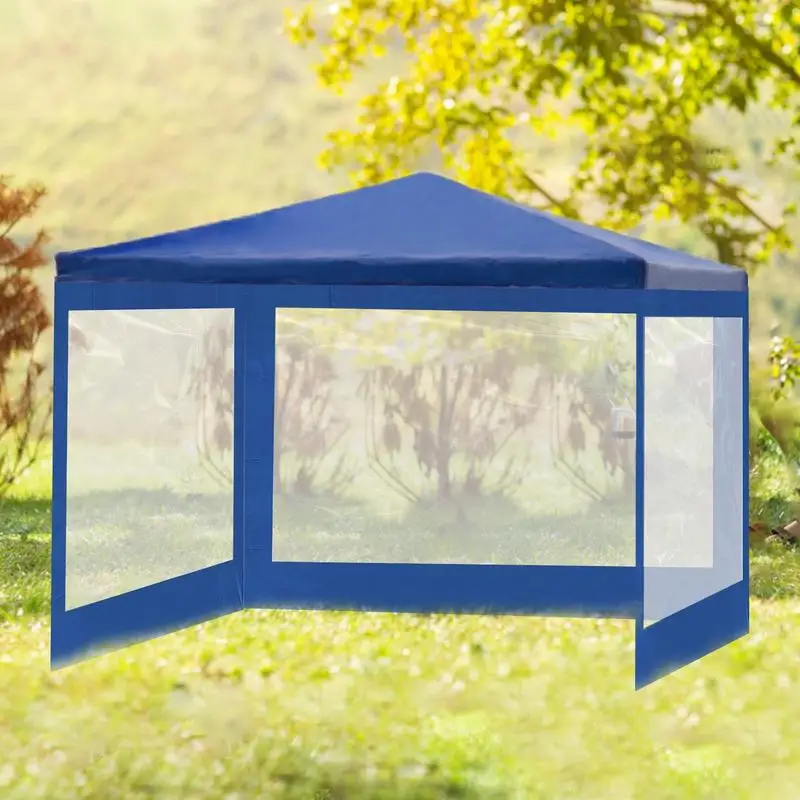 Canopy Side Panel Tent Sunproof Foldable Garden Shade Shelter Awning With Clear Window Sidewall Outdoor Party