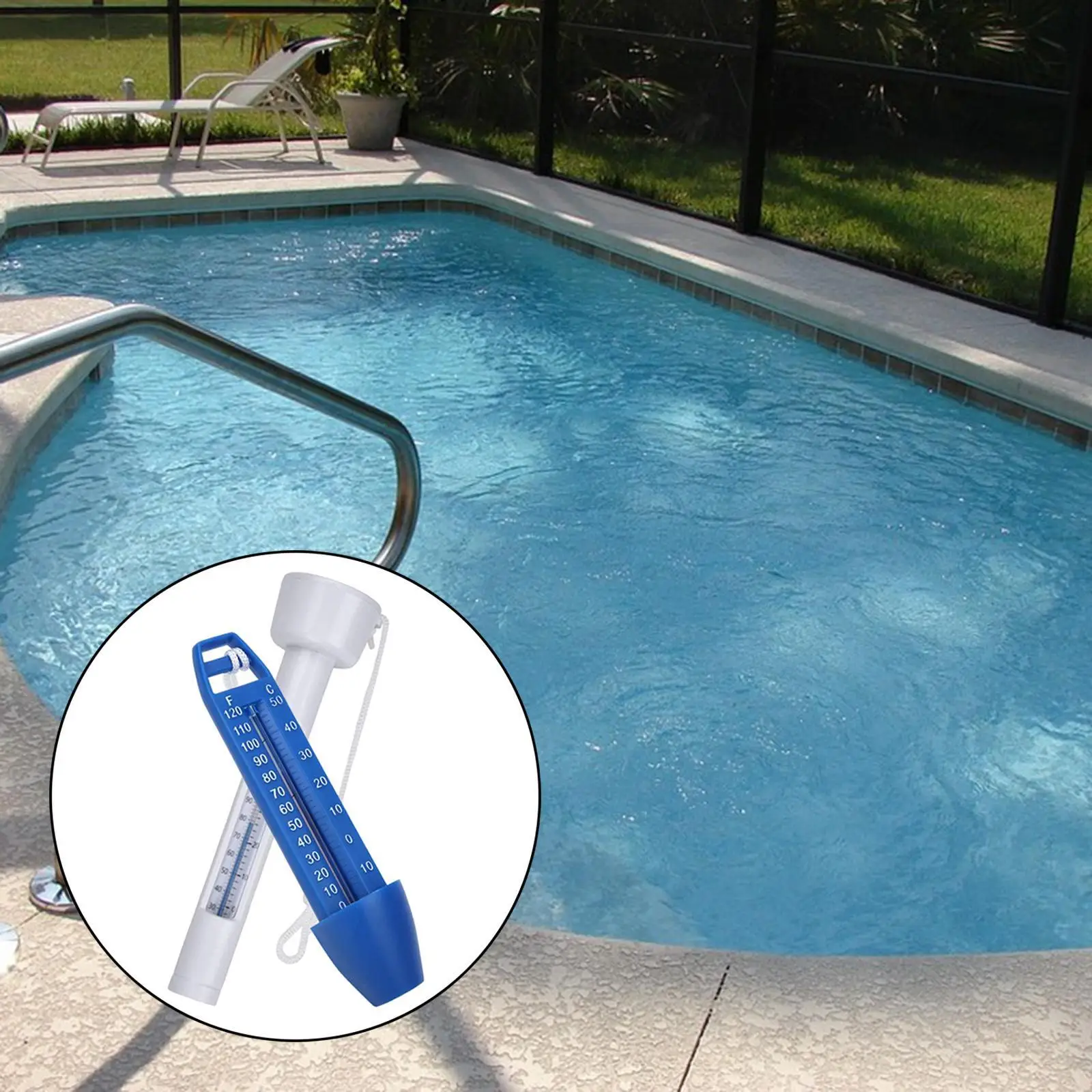 Floating Thermometer Swimming Pool Water Temp Meter Temperature Tester