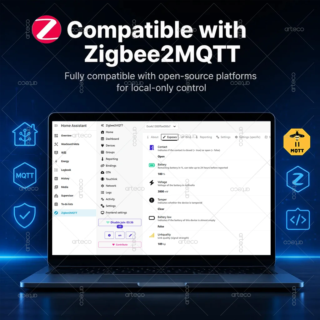 Capteur de porte Zigbee, capte - Zigbee Door Window Sensor avis et prix