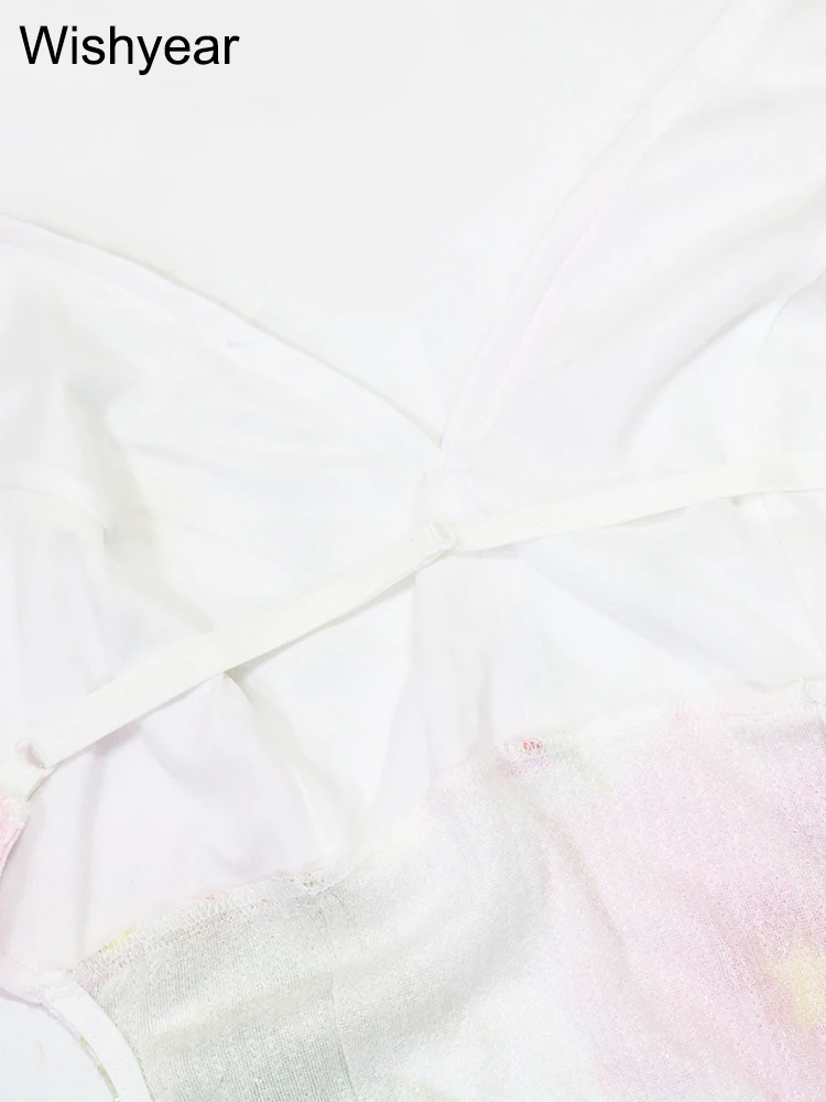 New Flower Print Sequins Spaghetti Strap Sleeveless High Slit Long Dress Woman Sexy Vacation Party Birthday Prom Summer Robe