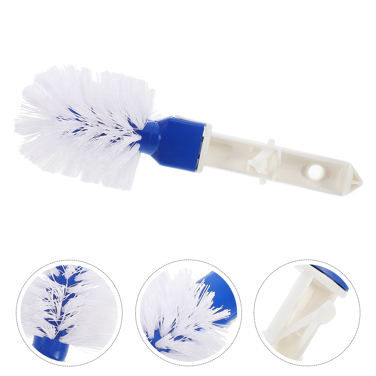 

Corner Brush Head above Ground Pool Dish Scrub Dishwashing Swimming and Step Scrubber Bathroom Buddy Inflatable with Handle