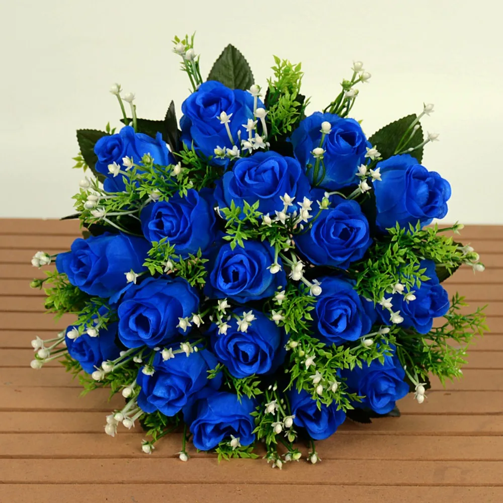 

18 головок, настоящий счастливый цветок, мини-10 цветов, цветы на День святого Валентина, фотография, подарок, хрустальный травяной букет, домашний декоративный