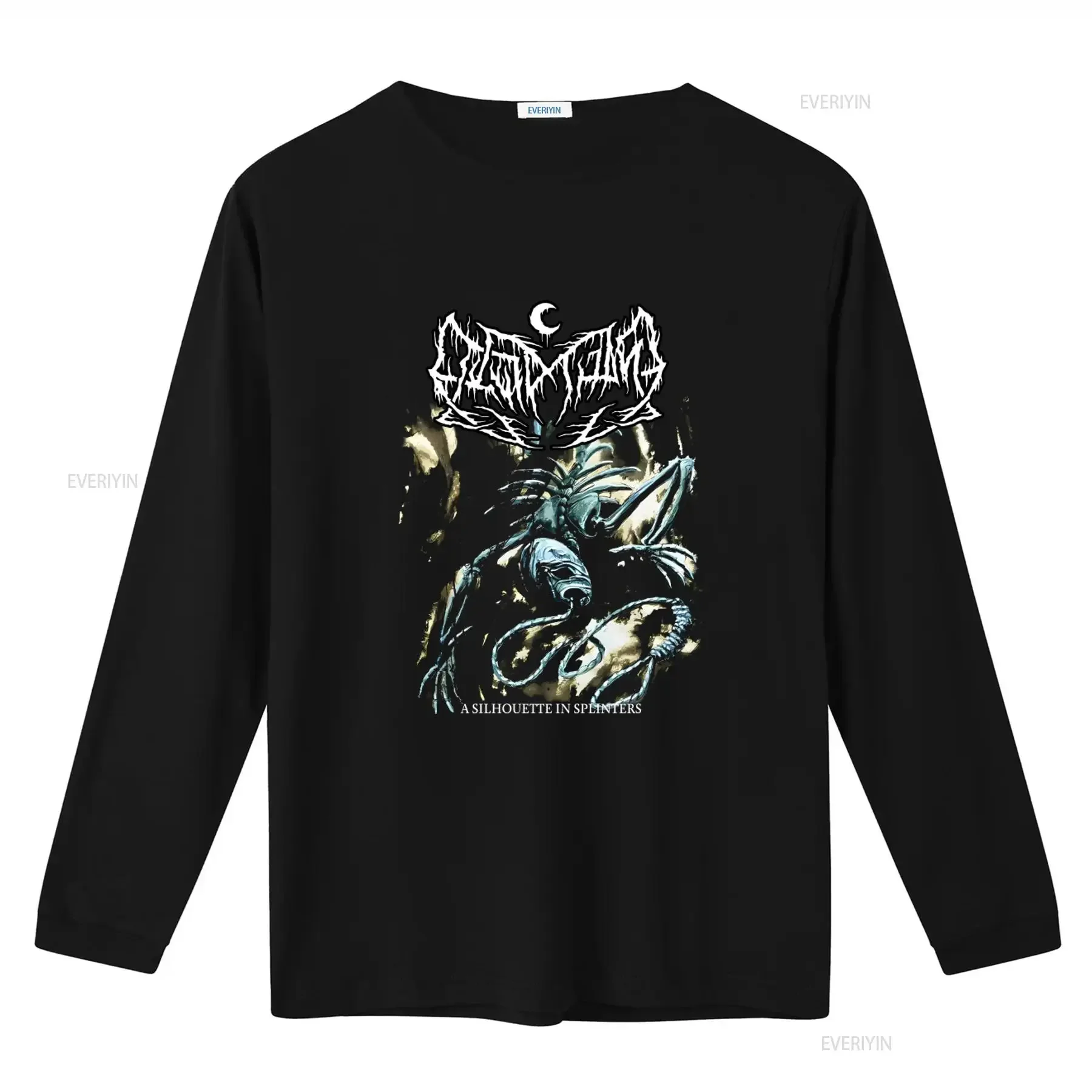 Leviathan A Silhouette In Splinters Black T Shirt for Men Unique Band Art Print Comfortable Cotton Fabric vintage Washed homme