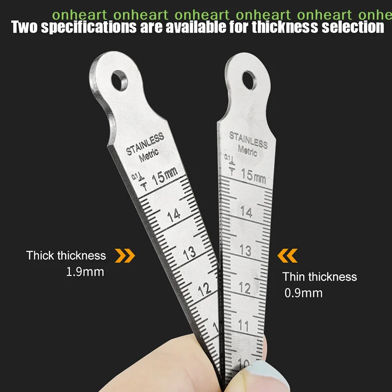 

[C]1-15mm Stainless Steel Taper Gauge Feeler Inner Diameter Ruler Hole Measuring Tool For Taper Aperture Scale