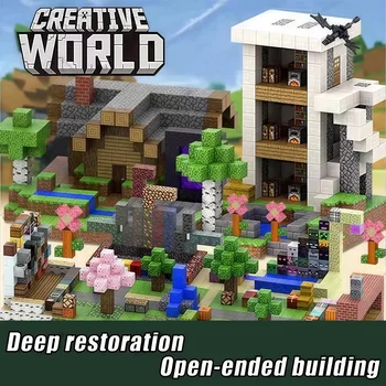 ใหม่บล็อกแม่เหล็ก-สร้างMine Magnet Worldชุดสําหรับชายหญิง,Se...