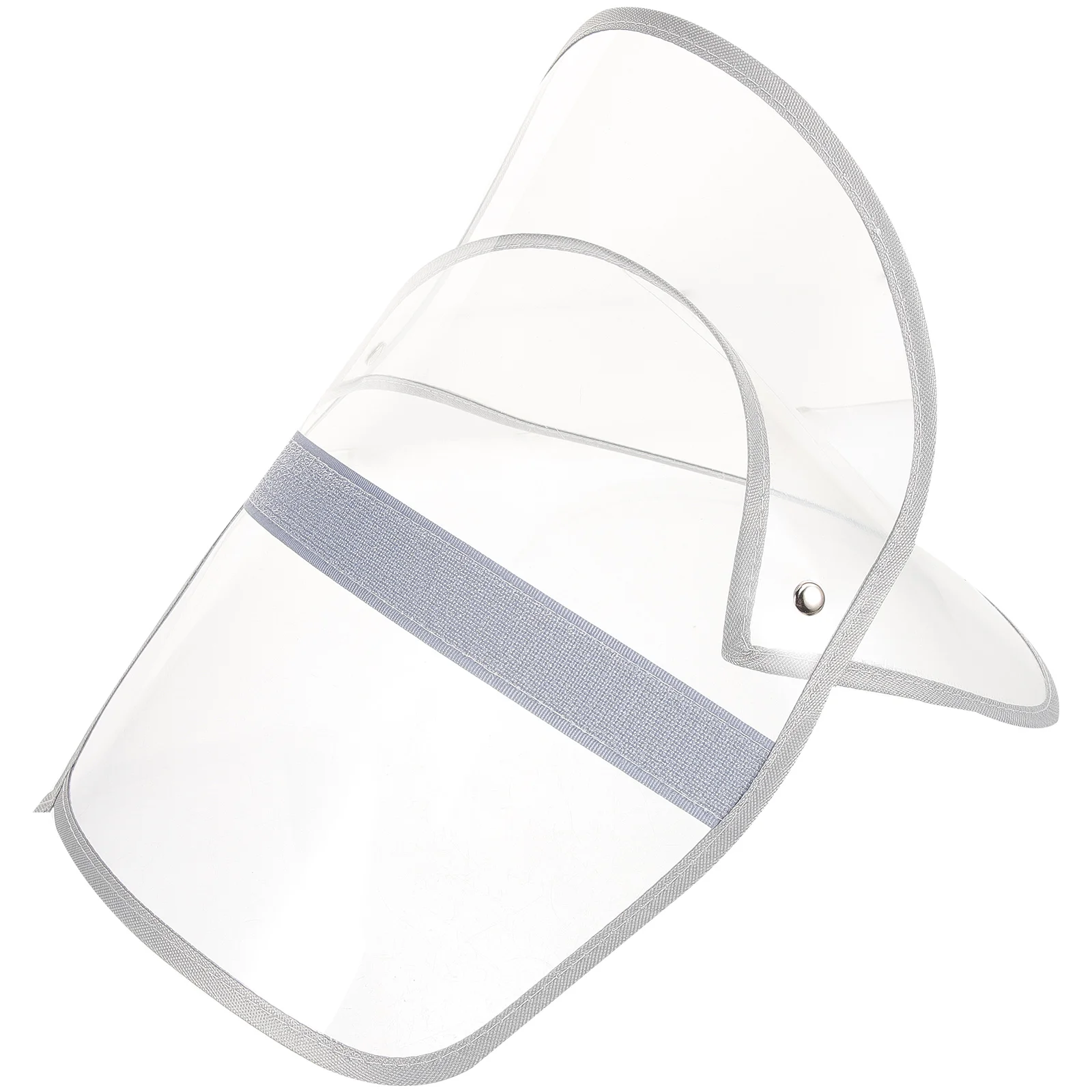 

Raincoat Hat Visor Transparent Plastic Face Protection Shield Clear Detachable Easy Install Remove Waterproof Home Daily Use