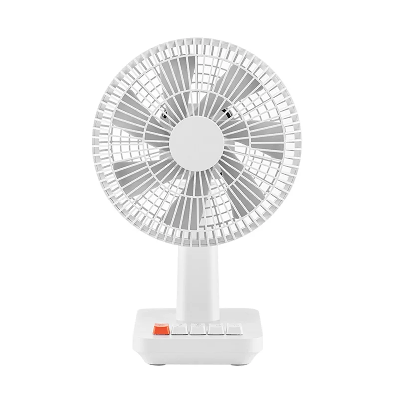 HHO-USB Portable Rechargeable Fan Four-Speed Retro Electric Fan Desktop Oscillating Fan Adjustable Tilt