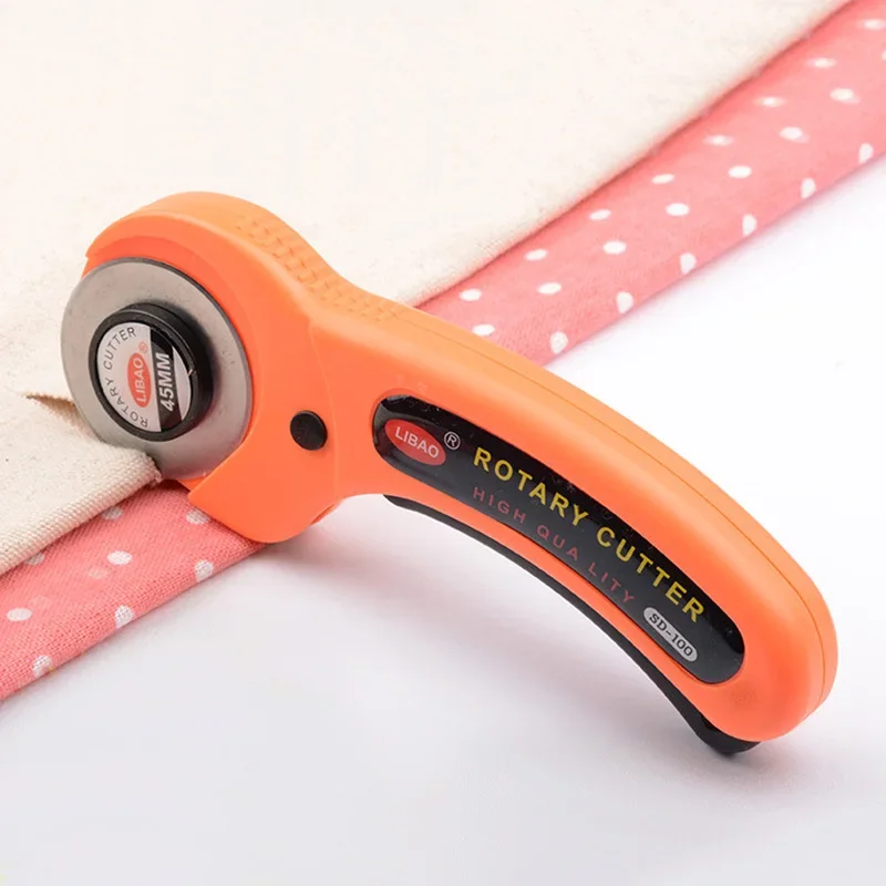 Rotary Cutter for Fabric Card Paper Sewing Quilting Roller Cutting Knife Tailor Scissors Dress Leather Clothes Making DIY Tool