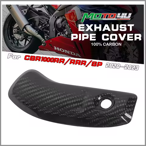 For HONDA CBR1000RR/RRR/SP 2020 2021 2022 2023 100% Carbon Fiber Exhaust Heat Shield Cover Guard Motorcycle Modification