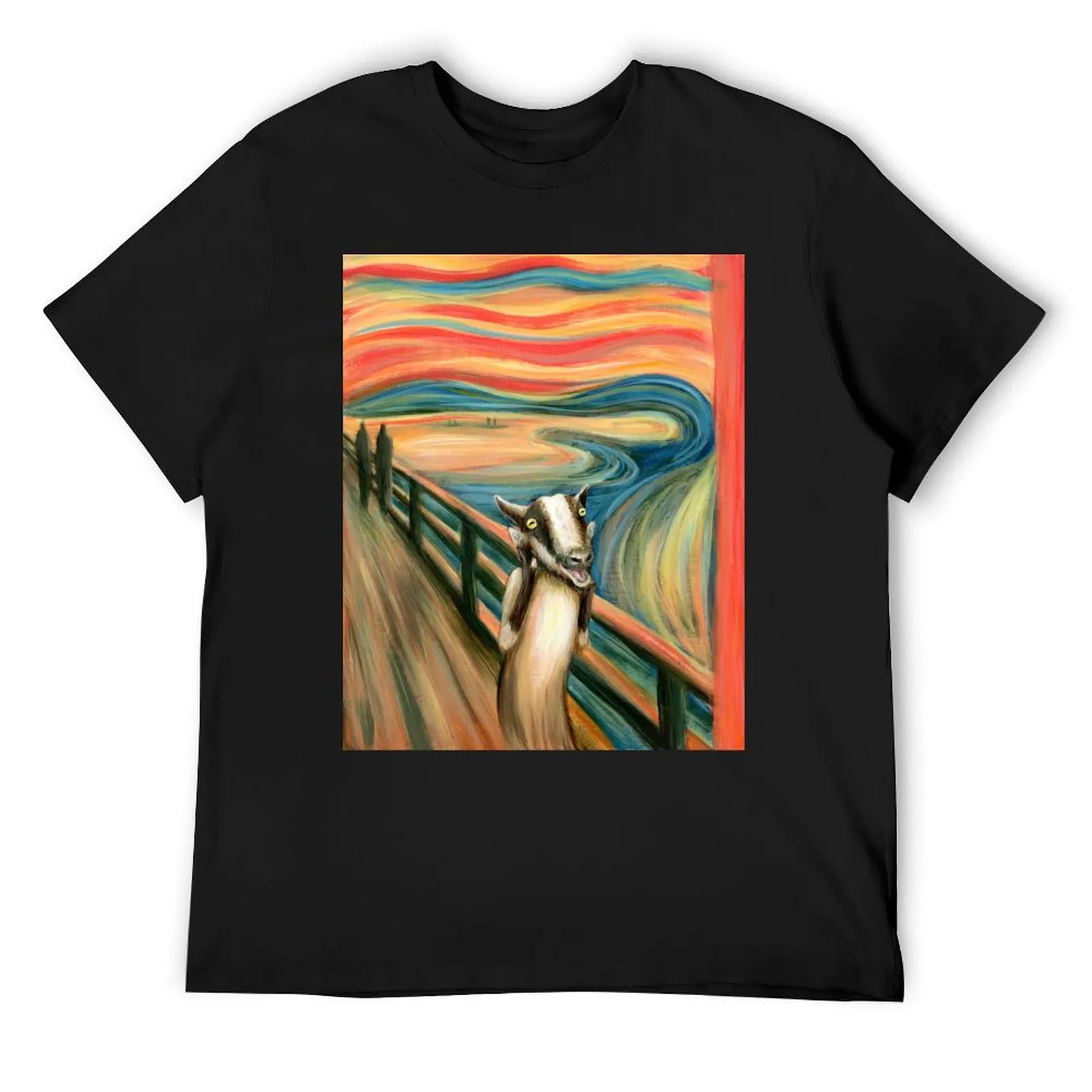 

The Screaming Goat T-Shirt sports fans plus size clothes blue archive boys animal print clothing for men