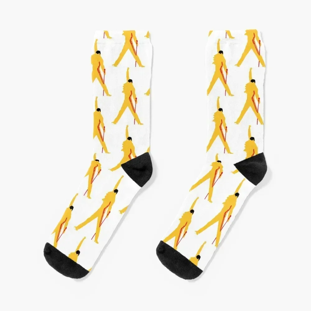 Freddie Mercury Queen Socks christmas stocking Stockings compression Non-slip christmas gift Socks Women Men's