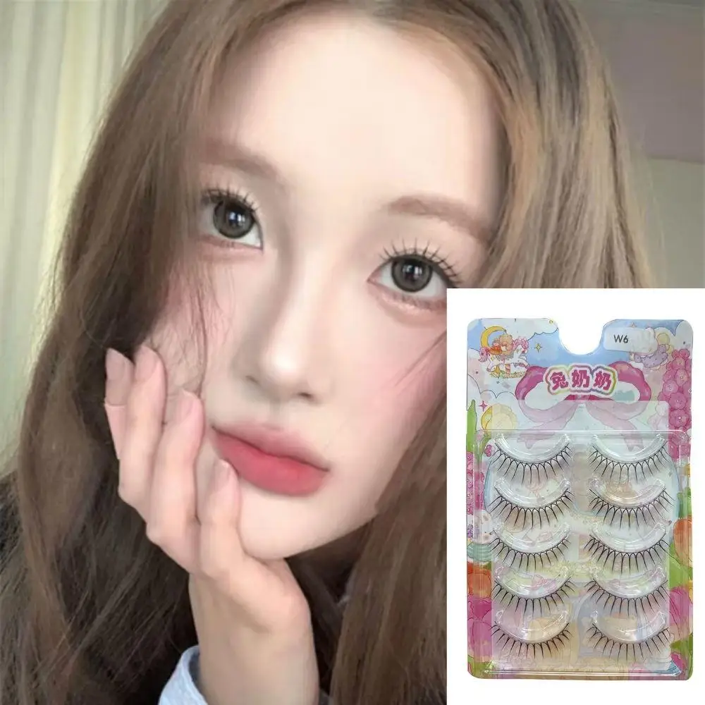 Sztuczne rzęsy w kształcie litery U, cienkie pęsetki, rzęsy w stylu koreańskim idolów, ulepszone rzęsy, miękkie rzęsy z norek, naturalne narzędzia kosmetyczne, 2025